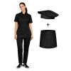 Uniform kucharski damski - kompletny zestaw do pracy w gastronomii roz. L